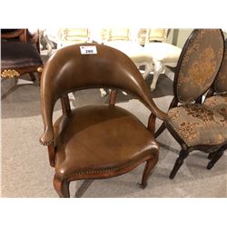 LEATHER SIDE CHAIR