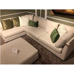 LARGE SECTIONAL SOFA WITH THROW CUSHIONS.  RETAIL $3,850.00