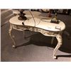 Image 1 : IVORY COLOURED VANITY DESK.  RETAIL $2,230.00