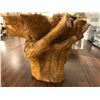 Image 2 : GLASS TOP DINING ROOM TABLE WITH STUMP BASE.  RETAIL $3,950.00