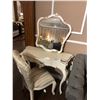 Image 1 : SMALL VANITY DESK WITH MIRROR AND CHAIR