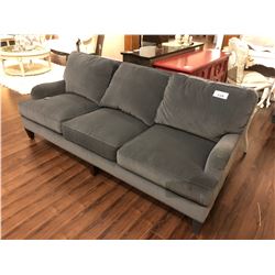 DARK GREY THREE SEAT SOFA.  RETAIL $3,200.00