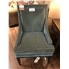 Image 2 : PAIR OF DARK GREEN PARLOUR CHAIRS.  RETAIL $2,300.00