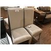 Image 1 : SET OF FOUR GREY DINING ROOM CHAIRS.