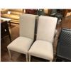 Image 2 : SET OF FOUR GREY DINING ROOM CHAIRS.