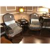 Image 1 : PAIR OF WOOD FRAME PARLOUR CHAIRS.  RETAIL $5,700.00