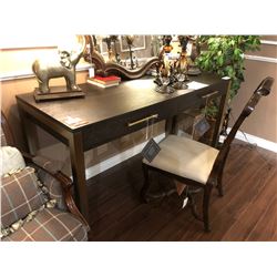 LARGE HALL TABLE WITH CHAIR.  RETAIL $3,550.00 PLUS CHAIR.