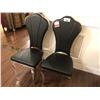 Image 1 : PAIR OF BLACK KITCHEN CHAIRS