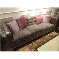 THREE SEAT SOFA WITH THROW CUSHIONS.  RETAIL $4,500.00