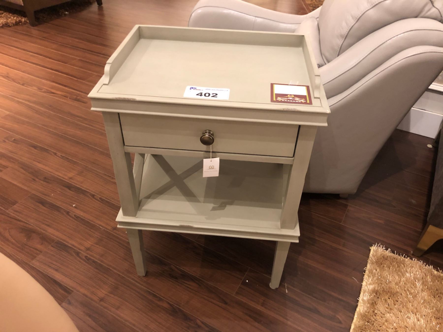 SMALL GREY SIDE TABLE