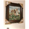 Image 1 : WOODEN FRAMED PAINTED ARTWORK WITH C.O.A.