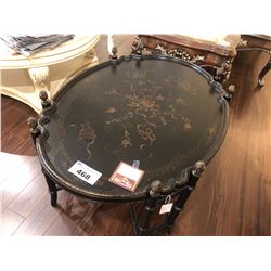 OVAL PAINTED COFFEE TABLE