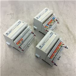 (3) Allen-Bradley 1794-IB16 Flex I/O 24vdc Sink Input Module