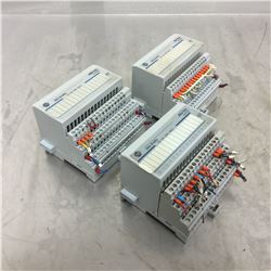 (3) Allen-Bradley 1794-IB16 Flex I/O 24vdc Sink Input Module