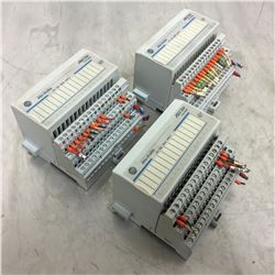 (3) Allen-Bradley 1794-IB16 Flex I/O 24vdc Sink Input Module