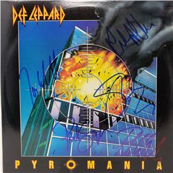 Def Leppard Signed Def Leppard Pyromania Album Cover