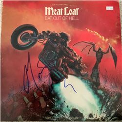 Signed Meat Loaf Bat Out of Hell Album Cover