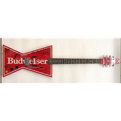 Signed Rock Legends Budweiser - Red Guitar