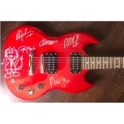 Signed AC/DC Guitar With Doodle