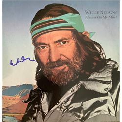 Signed Willie Nelson Always On My Mind Album Cover