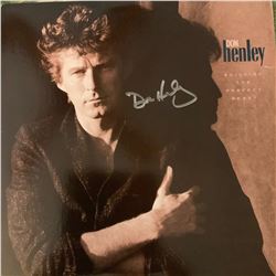 Signed Don Henley Building The Perfect Beast Album Cover