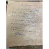 Image 1 : Signed The Doors LA  Woman, Handwritten Lyrics