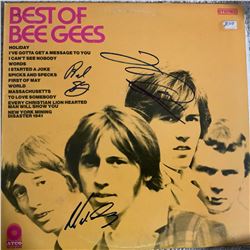 Signed Bee Gees Best Of Bee Gees Album Cover