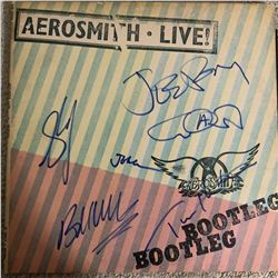 Signed Aerosmith Bootleg Album Cover
