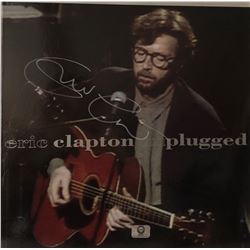 Signed Eric Clapton "Eric Clapton Unplugged" Album Cover