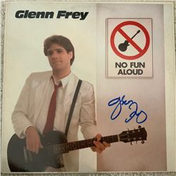 Signed Glenn Frey No Fun Aloud Album Cover