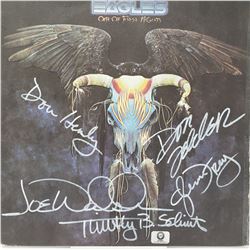 The Eagles Signed One Of These Nights Album Cover