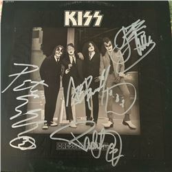 Signed KISS Dressed to Kill Album Cover