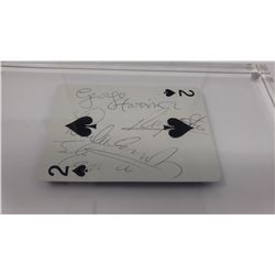 Beatles Signed Playing Card