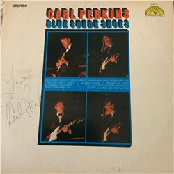 Signed Carl Perkins Carl Perkins Blue Suede Shoes Album Cover