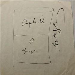 Signed Andy Warhol Campbell’s Soup Sketch