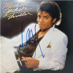 Michael Jackson Signed Thriller Album Cover