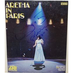 Signed Aretha Franklin Aretha In Paris Album Cover