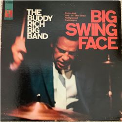 Signed Buddy Rich Big Band Big Swing Face Album Cover