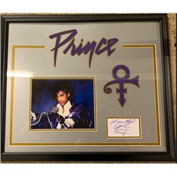 Framed Prince Signature Cut and Picture