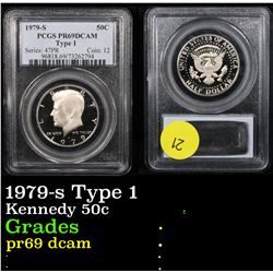 PCGS 1979-s Type 1 Kennedy Half Dollar 50c Graded pr69 dcam By PCGS