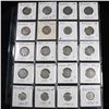 Image 1 : Page of 20 Mixed coins Roosevelt 10c, Liberty 5c,, Buffalo 5c