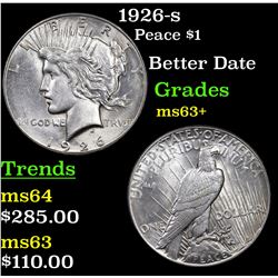 1926-s Peace Dollar $1 Grades Select+ Unc