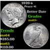 Image 1 : 1926-s Peace Dollar $1 Grades Select+ Unc