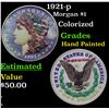 Image 1 : 1921-p Morgan Dollar $1 Grades Hand Painted