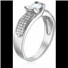 Image 4 : Sterling Silver Oval Channel Set Ring Oval Cubic Zirconia Size 6