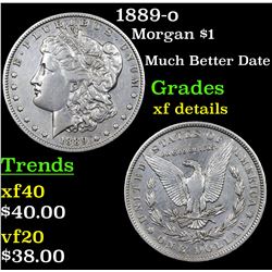 1889-o Morgan Dollar $1 Grades xf details