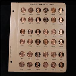Complete Lincoln cent page 1984-1995 All 36 coins cherry red 12 Proofs