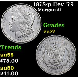 1878-p Rev '79 Morgan Dollar $1 Grades Select AU