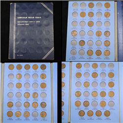 Partial Lincoln Cent  book 1909-1940 51 coins