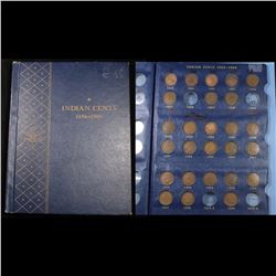 Starter Indian Cent  book 1882-1909 26 coins